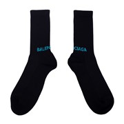 Balenciaga Black Logo Socks 196733